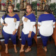 SC Plus Size Casual V Neck Two Piece Pants Set HEJ-J6002