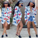 SC Casual Printed Full Sleeve Blazet Coat AL-265