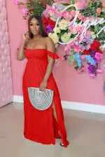 SC Sexy Solid Sleeveless High Waist Split Maxi Dress AIL-AL158