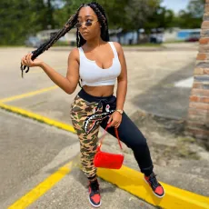 SC Camo Print Drawstring Casual Sweatpants GLF-10049