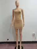 SC Sexy Solid Sleeveless Mini Dress NYF-8073