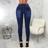 SC Plus Size Denim Stretch Skinny Jeans Pants HSF-2598