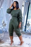 SC Casual Solid Long Sleeve Stacked Jumpsuit XYF-9118
