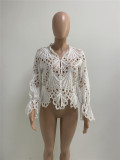 SC Sexy Long Sleeve Hollow Out Top XMEF-1149