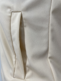 SC Solid Zipper Long Sleeve Two Piece Pants Set CQ-1511