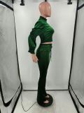 SC Sexy Velvet Long Sleeve Flare Pants 2 Piece Sets XYMF-88088