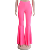 SC Plus Size Fashion Slim Flare Pants NY-8907