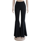 SC Plus Size Fashion Slim Flare Pants NY-8907