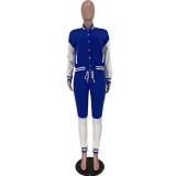 SC Casual Baseball Jacket And Pants Two Piece Sets ARM-8313