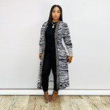 Casual Printed Full Sleeve Long Cloak ME-Q702