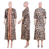 Casual Printed Full Sleeve Long Cloak ME-Q702