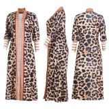 Casual Printed Full Sleeve Long Cloak ME-Q702