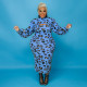 SC Plus Size Leopard Long Sleeve Crop Top+Sling Maxi Dress 2 Piece Sets OSIF-21402
