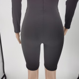 SC Sexy Hollow Out Long Sleeve Tight Romper CJF-BC3035