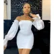 SC Sexy Off Shoulder Long Sleeve Bodycon Dress BN-9310