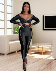 Sexy Off Shoulder Long Sleeve Jumpsuit YUYF-6132