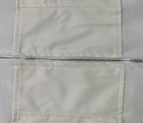 SC PU Leather Patchwork Back Zipper Slim-Waist Midi Dress WY-6860