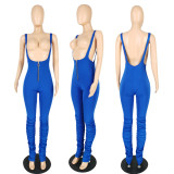 SC Plus Size Solid Strap Jumpsuit (Without Mask) PIN-8628