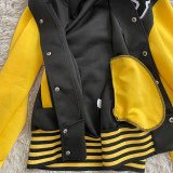 SC Casual Patchwork Full Sleeve Baseball Jacket YH-5247