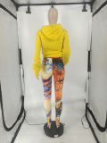 SC Casual Printed Long Sleeve Two Piece Pants Set CQF-90092