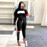 SC Plus Size Casual Sports Long Sleeve Two Piece Sets SH-0181