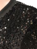 SC Velvet Sequin Zipper Coat And Pants 2 Piece Sets CM-2169