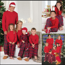 SC Christmas Clothes Top+Pants Family Matching Outfit YLDF-963