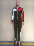 SC Casual Sports Splice Coat And Pants 2 Piece Sets ORY-5075