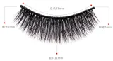 SC 3D Nature Long Bushy Cross False Eyelashes 5 Pairs JBH-3D27
