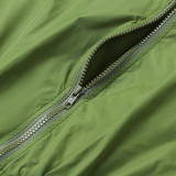 SC Sexy Patchwork Long Sleeve Zipper Slim Midi Dress FSXF-F341