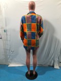 SC Plus Size Colorful Long Sleeve Coat OMY-80091