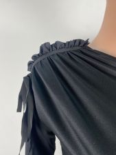 Sexy Long Sleeve Ruched Mini Dress LSL-0002