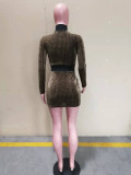 SC Sexy Long Sleeve Bodycon Mini Dress ORY-5222