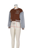 SC Casual Patchwork Zipper Baseball Jacket ZSD-0445
