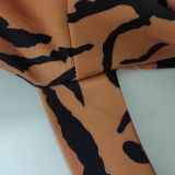 SC Casual Printed Long Sleeve Sashes Maxi Dress SMR-10828