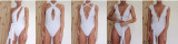 SC Print Tie Up One Piece Swimsuit CSYZ-B03