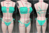 SC Sexy Solid Color Ruched Bikini 2 Piece Sets CSYZ-1977