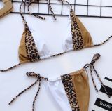SC Leopard Patchwork Sexy Swimsuit Bikini 2 Piece Sets CSYZ-W19220