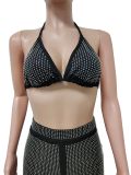 SC Sexy Halter Bra Top And Pants Two Piece Sets LSD-82010