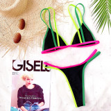 SC Color Block Sexy Triangle Swimsuit Bikini Sets CSYZ-B186W