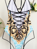 SC Sexy Halter Bandage One-Piece Swimsuit CASF-6021