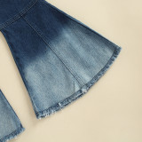 SC Kids Girl Denim Flared Jeans Pants YKTZ-2215
