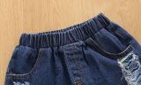 SC Kids Girl Tie Dye Top+Ripped Jeans Shorts 2 Piece Suits YKTZ-2207