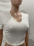 SC Solid Short Sleeve Slim T Shirt XMEF-1169