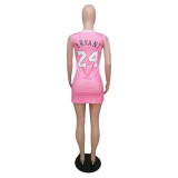 SC Casual Sports Printed Mini Jersey Dress GCNF-0144