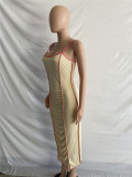 SC Sexy Spaghetti Strap Long Dress XMEF-1164