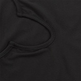 SC Solid Long Sleeve Crop Top And Pants Slim 2 Piece Sets YNB-7243