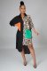 SC Loose Irregular Splice Pocket Shirt Dress GDYF-6954