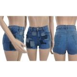 SC Fashion Casual Mid Waist Denim Shorts GDYF-6977