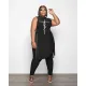 SC Plus Size Tie Up Printed Vest And Pants Two Piece Sets GDYF-69351